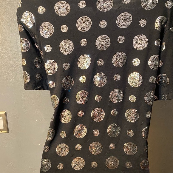 SKINKY BRAND Black with Silver Sequin Polka-Dots - Picture 9 of 15